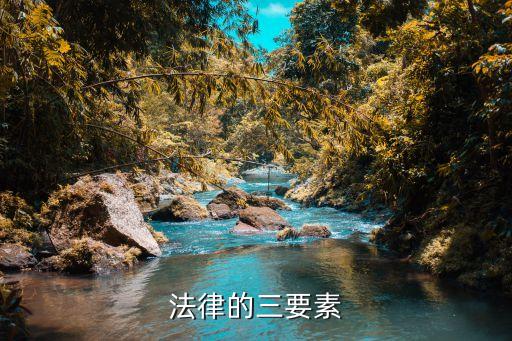 法律的三要素