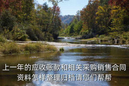 上一年的應(yīng)收賬款和相關(guān)采購(gòu)銷(xiāo)售合同資料怎樣整理歸檔請(qǐng)您們幫幫