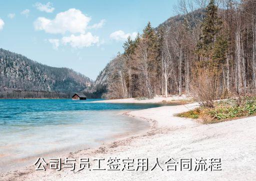 簽署合同流程圖，公司與員工簽定用人合同流程