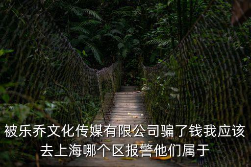 被樂喬文化傳媒有限公司騙了錢我應(yīng)該去上海哪個(gè)區(qū)報(bào)警他們屬于