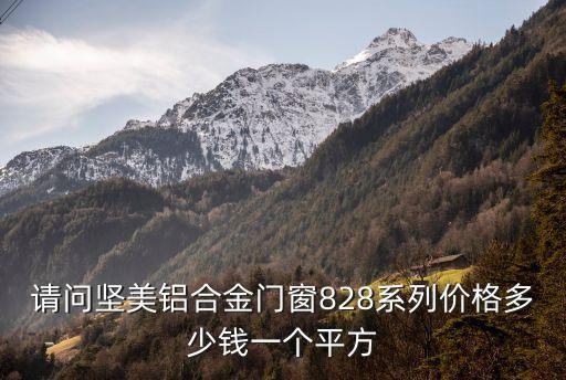 請(qǐng)問堅(jiān)美鋁合金門窗828系列價(jià)格多少錢一個(gè)平方