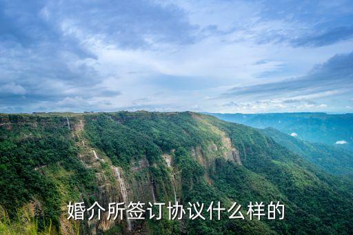 婚介所簽訂協(xié)議什么樣的