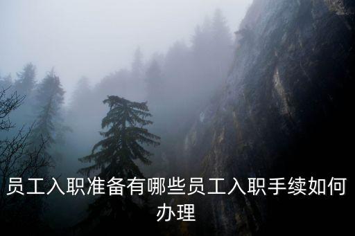公司員工入職需要辦理哪些手續(xù)，請問進公司辦入職手續(xù)需要做什么