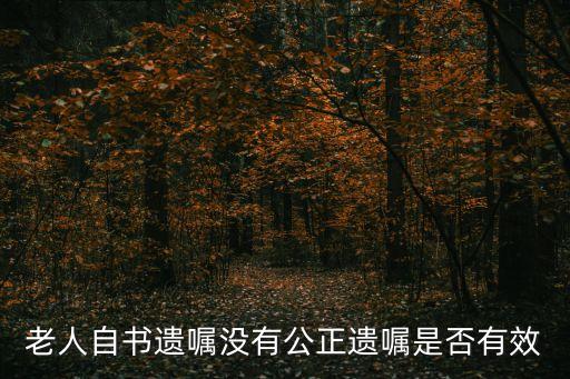 自書遺囑不公證有法律效力嗎，自書遺囑沒經(jīng)公證有法律效力嗎