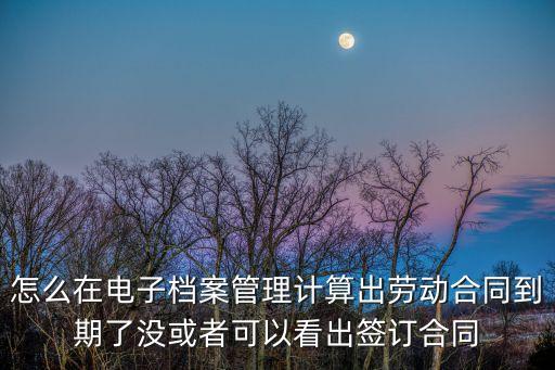 勞動(dòng)合同電子檔怎么查詢，如何在網(wǎng)上查看自己的勞動(dòng)合同