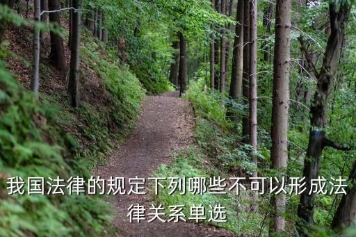 哪些情形不產(chǎn)生法律關(guān)系，我國法律的規(guī)定下列哪些不可以形成法律關(guān)系單選