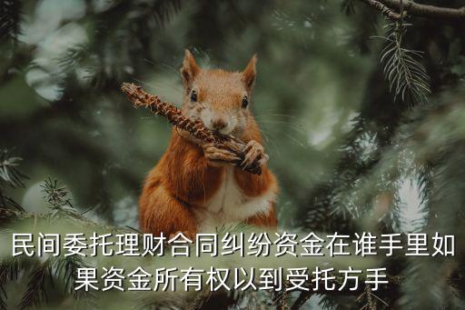 民間理財合同糾紛法律規(guī)定，民間委托理財合同糾紛資金在誰手里如果資金所有權(quán)以到受托方手