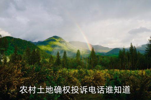 農(nóng)村土地法律咨詢熱線沈陽市，農(nóng)村土地確權(quán)投訴電話誰知道