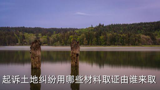 起訴土地糾紛用哪些材料取證由誰來取
