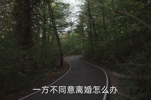 如果另一方不同意離婚怎么辦，如果有一方不同意離婚怎么辦
