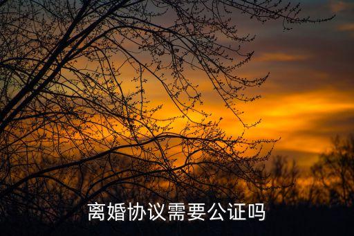 離婚協(xié)議書用公證嗎，離婚協(xié)議書是否要公證