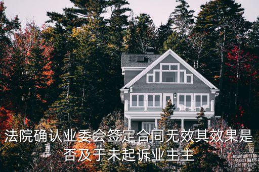 法院確認(rèn)業(yè)委會(huì)簽定合同無效其效果是否及于未起訴業(yè)主主