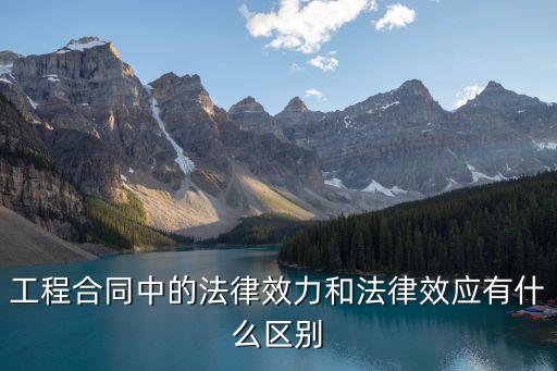 法律約束力和法律效力的區(qū)別，法律約束力和法律效力