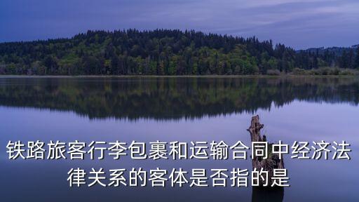 鐵路旅客行李包裹和運輸合同中經(jīng)濟法律關(guān)系的客體是否指的是