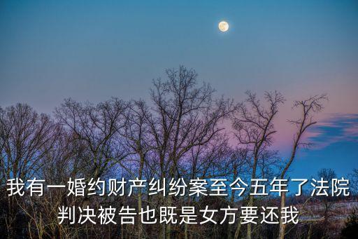 婚約財產(chǎn)糾紛女方勝訴案例，親我有一個婚約財產(chǎn)案件已經(jīng)勝訴并且已經(jīng)申請強制執(zhí)行但強
