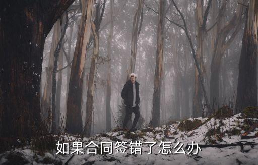 合同簽錯了怎么解決，合同簽訂錯了怎么辦