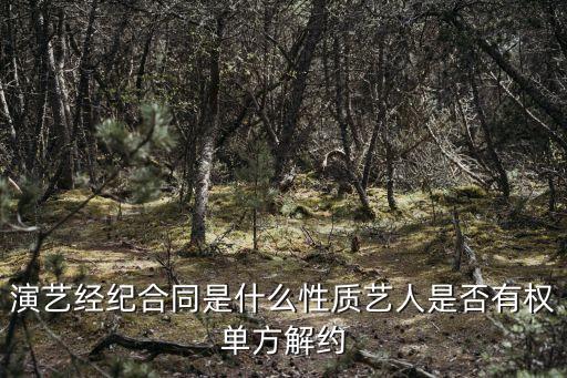 演出合同存在哪些法律關(guān)系，演藝經(jīng)紀合同屬于勞動合同嗎