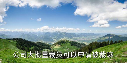 公司大批量裁員可以申請被裁嘛