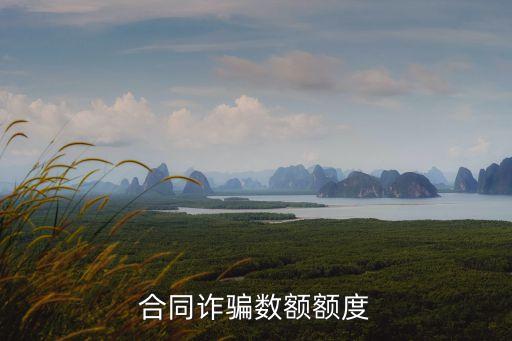 合同欺詐金額的標(biāo)準(zhǔn)，合同詐騙數(shù)額額度
