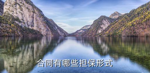合同擔保的五種類型，合同有哪些擔保形式