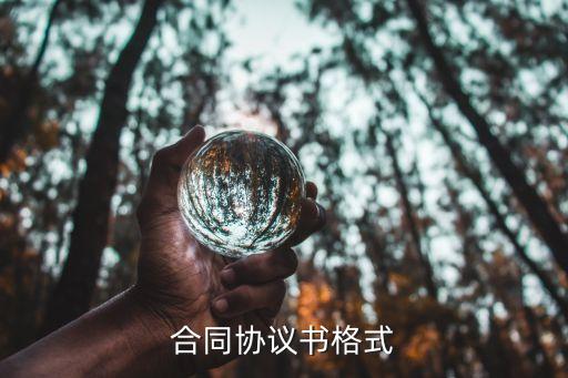 標準的合同范本，合同書的標準格式