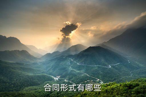 法律規(guī)定合同有哪些形式，合同法中合同形式有哪些