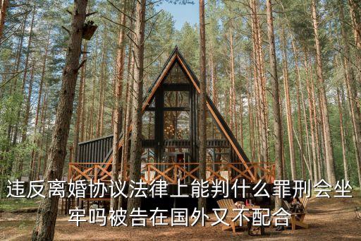 違反離婚協(xié)議法律上能判什么罪刑會(huì)坐牢嗎被告在國外又不配合
