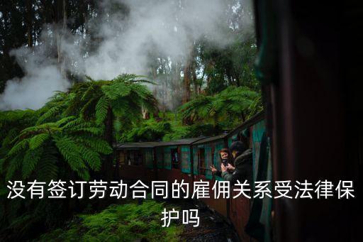 沒有簽訂勞動(dòng)合同的雇傭關(guān)系受法律保護(hù)嗎