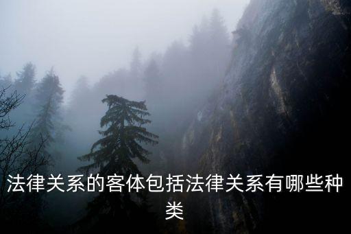法律關(guān)系分為幾種，法律關(guān)系客體的種類有哪些 電大 法理學(xué)
