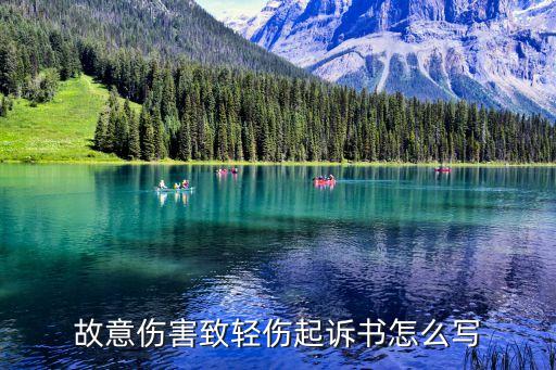 輕微傷民事訴訟起訴書模板，故意傷害致輕傷起訴書怎么寫