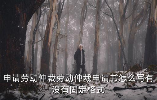 申請(qǐng)勞動(dòng)仲裁勞動(dòng)仲裁申請(qǐng)書(shū)怎么寫(xiě)有沒(méi)有固定格式