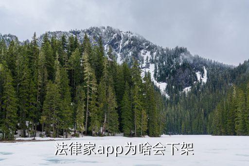 法律家app為啥會下架