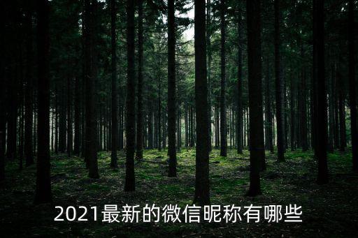 2021年新版民法典合同范本，2021最新的微信昵稱有哪些
