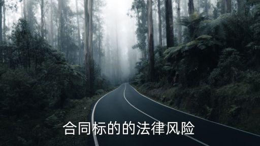 合同標(biāo)的有哪些法律風(fēng)險，合同標(biāo)的的法律風(fēng)險