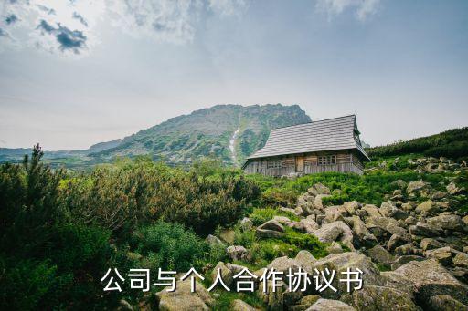 個人與公司合作協(xié)議范本，如何寫一份個人與公司的合作協(xié)議書