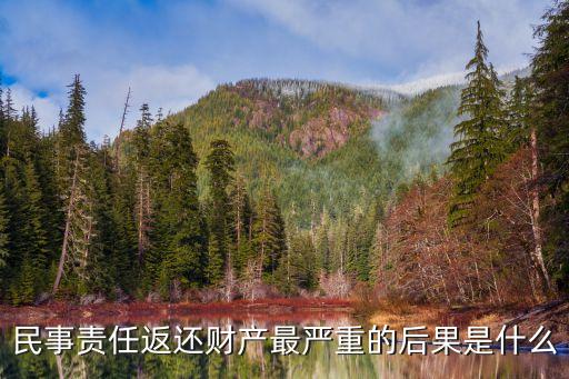 返還財(cái)產(chǎn)屬于什么責(zé)任，民事責(zé)任返還財(cái)產(chǎn)最嚴(yán)重的后果是什么