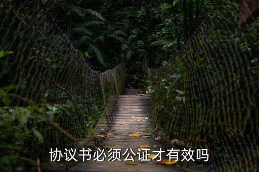 協(xié)議必須公證才有效嗎，協(xié)議書必須公證才有效嗎
