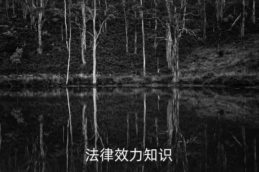 法律效力知識