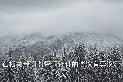 協(xié)議書(shū)有爭(zhēng)議怎么辦，協(xié)議起糾紛怎么辦