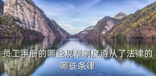 員工手冊(cè)的哪些規(guī)章制度遵從了法律的哪些條律