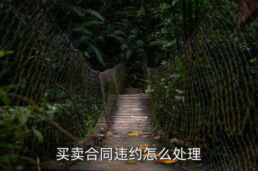 簽了買賣合同違約怎么處理，購銷協(xié)議購方違約怎么辦