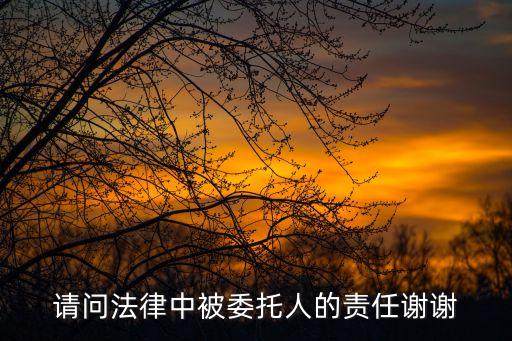 民法典委托責(zé)任，委托管理的法律責(zé)任界定