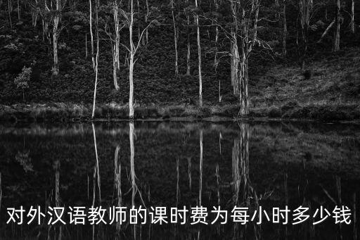 教外國(guó)人中文多少錢一小時(shí)，對(duì)外漢語教師的課時(shí)費(fèi)為每小時(shí)多少錢