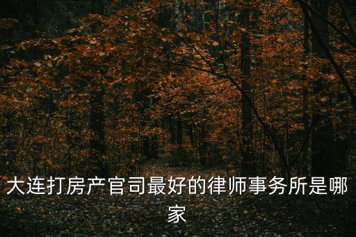 專業(yè)打房產(chǎn)官司的律師，房產(chǎn)糾紛律師哪家專業(yè)