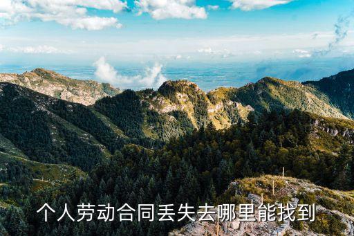 個人勞動合同丟失去哪里能找到