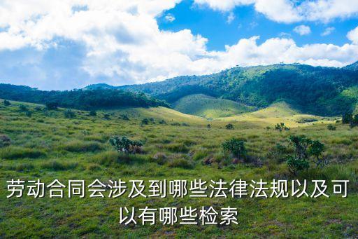 如何運(yùn)用法律資源檢索合同，勞動(dòng)合同會(huì)涉及到哪些法律法規(guī)以及可以有哪些檢索