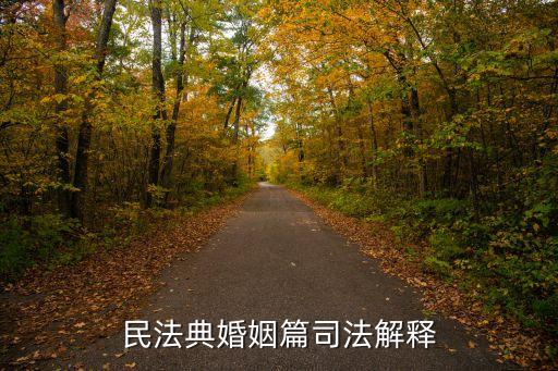 民法典婚姻篇司法解釋