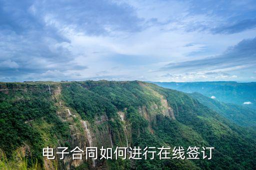個人電子合同如何進行在線簽訂，電子合同如何進行在線簽訂