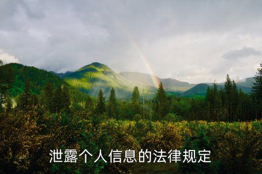 個人信息泄露合同法，泄露個人信息的法律規(guī)定