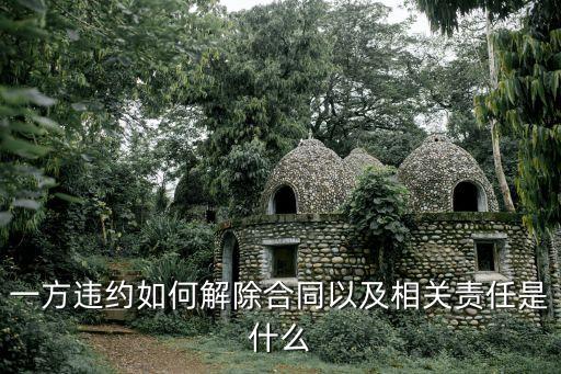 如何解除合同法律責(zé)任，一方違約如何解除合同以及相關(guān)責(zé)任是什么